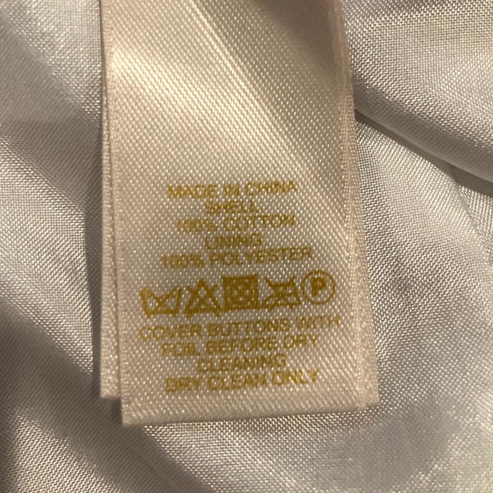 Kate Spade White & Gold Bayle Jacket Size 8 - Picture 7 of 8